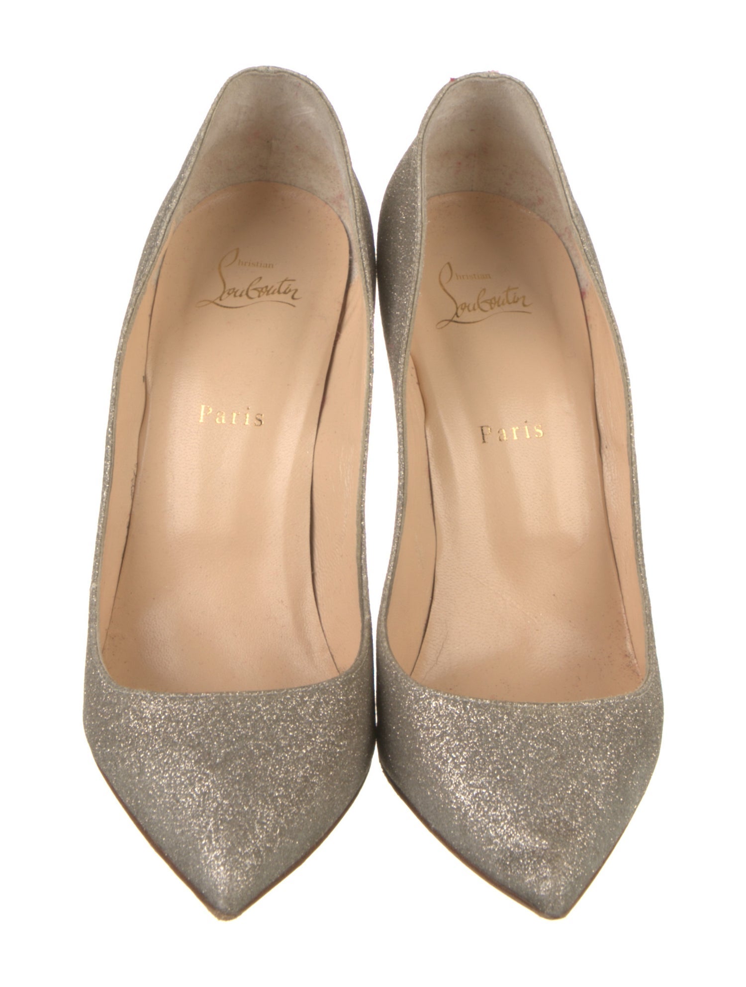 Christian Louboutin Glitter Glitter Accents Pumps